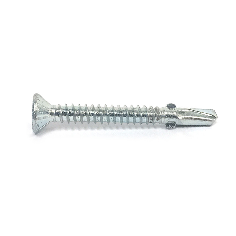 C3 Galvanized Self Drilling Screws Wing Tip Countersunk Rib Head Screws