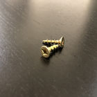 15MM Yellow Zinc Plated Steel Cross Recessed Countersunk Head Chipboard Screws For Timber