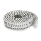 2.5 X 32mm Electro Galvanized Screw Shank Plastic Sheet Collated Coil Nail