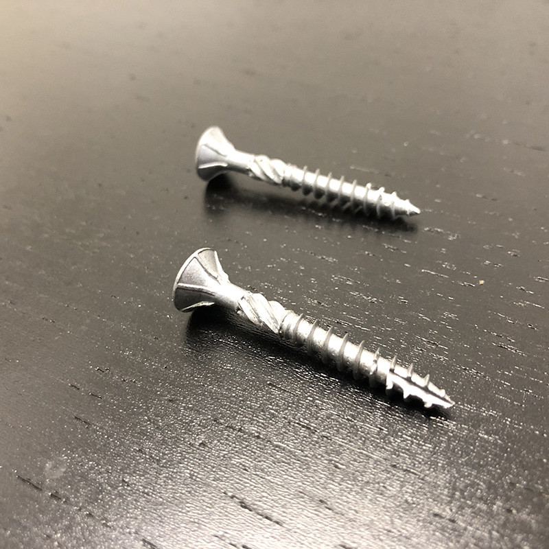 10G x 75mm Trox Drive Countersunk Head With Ribs Type 17 Slash