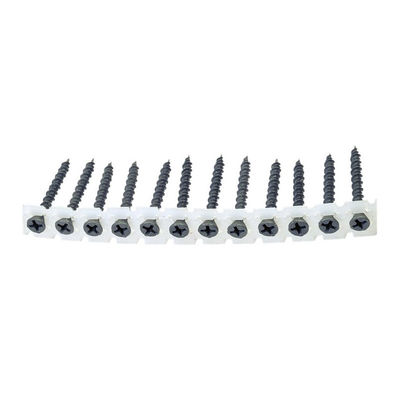 #8 X 1-1/4 In. Auto Feed Screws Bugle Head Plastic Strip 55mm #2 Phillips For Wood