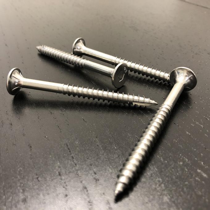 G304 14g Batten Screws 75mm Type 17 Stainless Steel Screws Bugle Head With Ribs